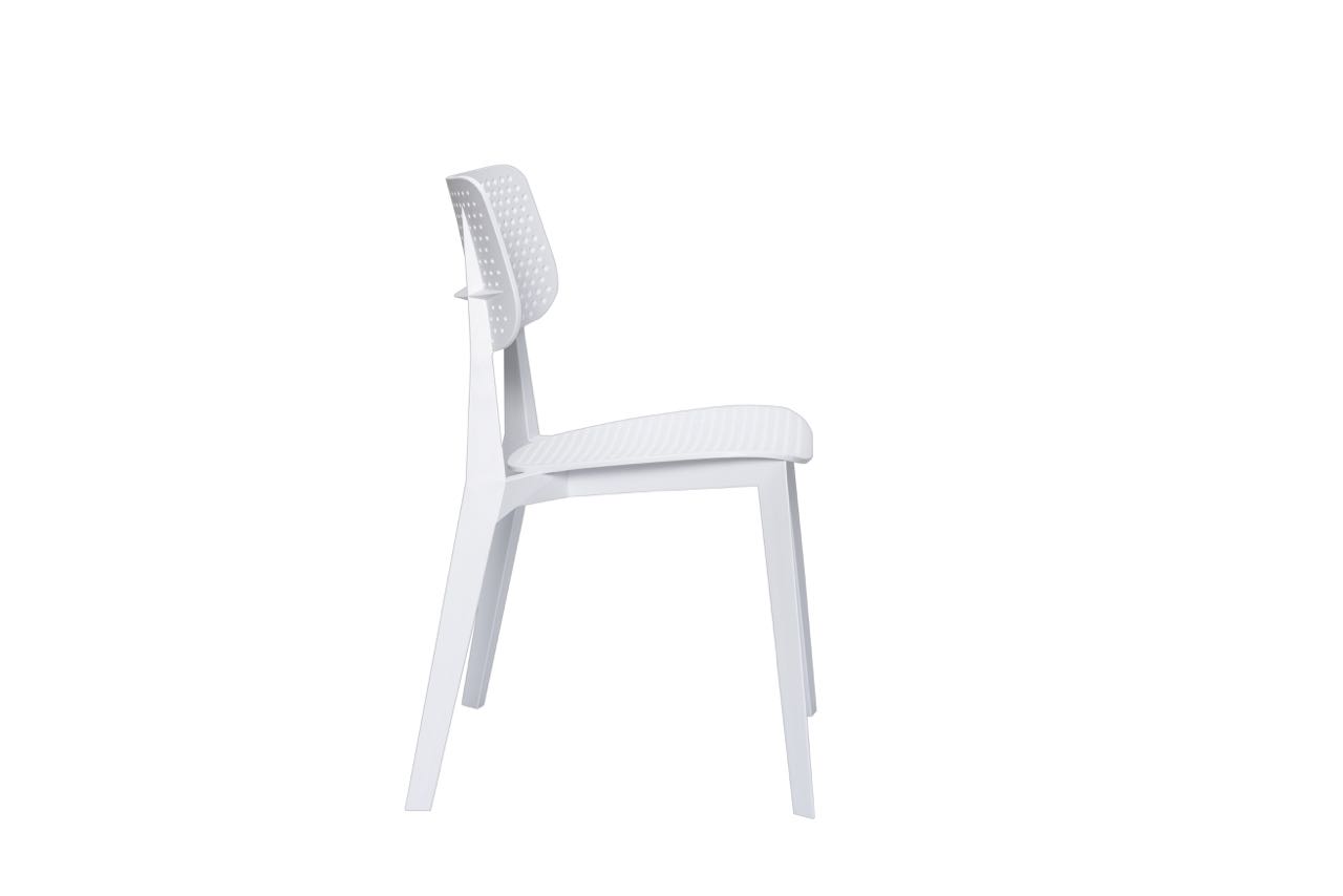 Stellar Dining Chair White with Holes